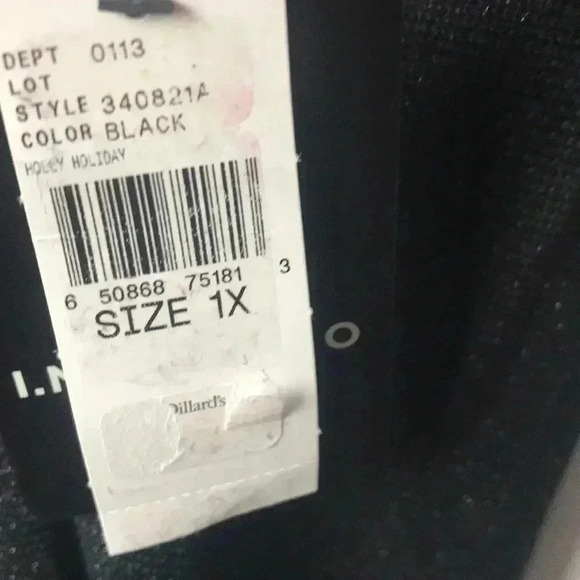 NWT SZ 1X BLACK SWEATER Soft DRESSY TO CASUAL SEE DESCRIPT BELOW NECKLACE - Picture 6 of 13